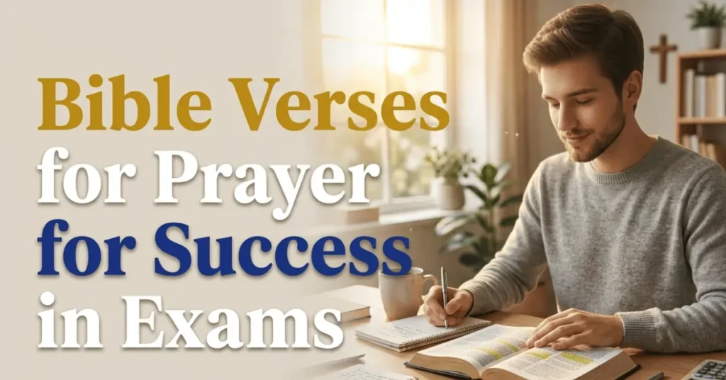 Bible verses for prayer for success in exams