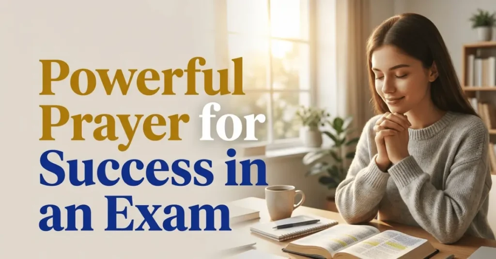 Prayer for Success in an Exam
