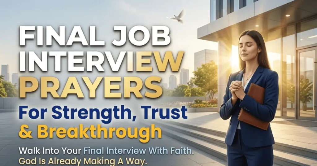 Final interview prayer