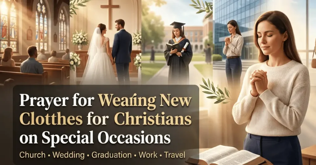 Bible Prayer For Wearing New Clothes on special occasions