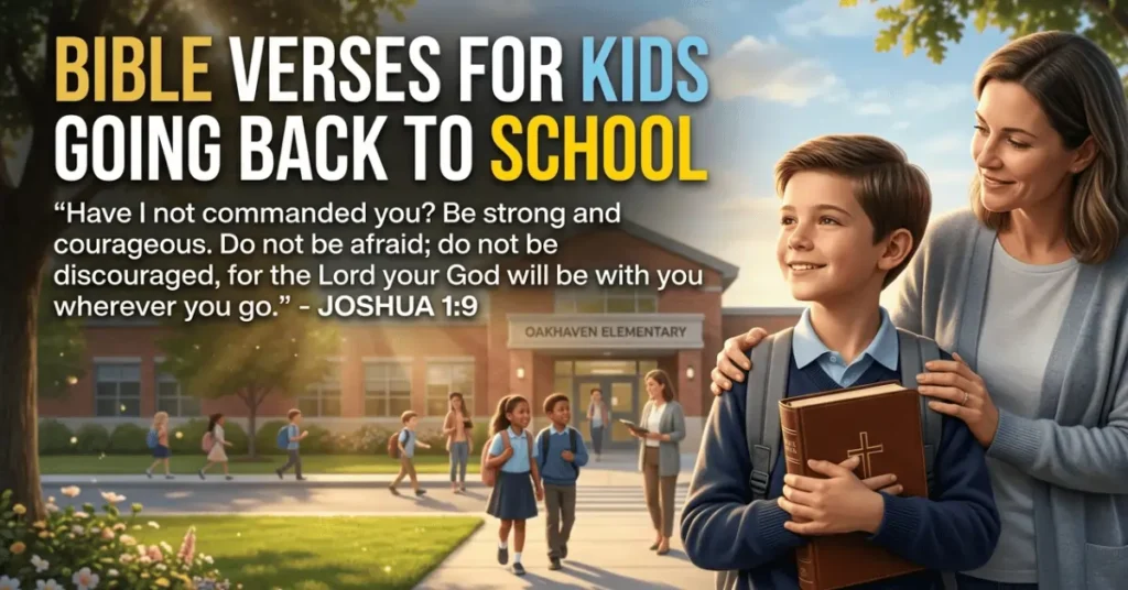 Bible Verses For Kids Going Back To School