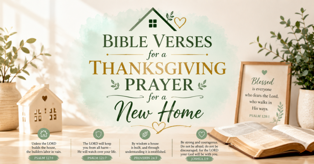 Bible Verses for a Thanksgiving Prayer for a New Home