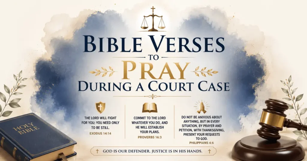 Bible Verses to Pray During a Court Case