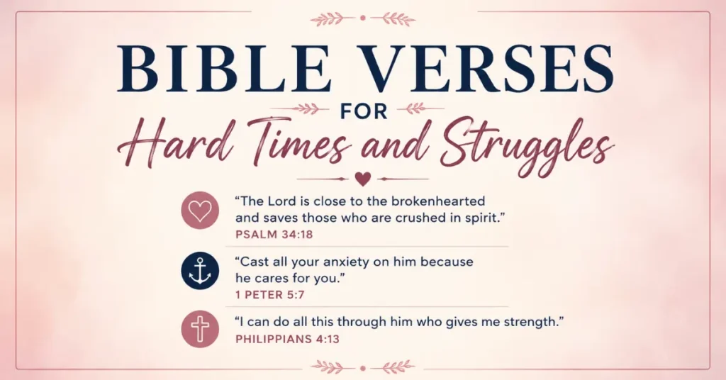 Bible Verses For Hard Times And Struggles