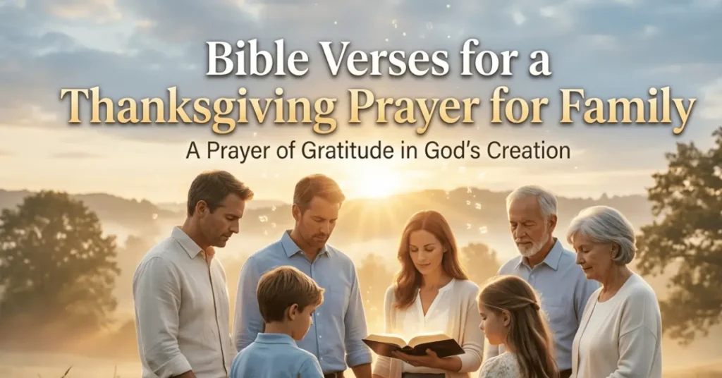 Bible verses for a thanksgiving prayer for family