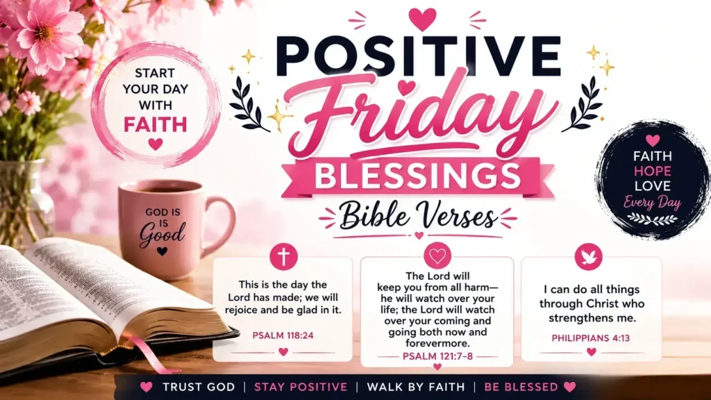Positive Friday Blessings Bible Verses