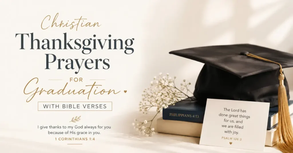 Christian Thanksgiving Prayer For Graduation