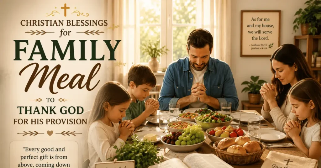 Christians Blessings For A Family Meal