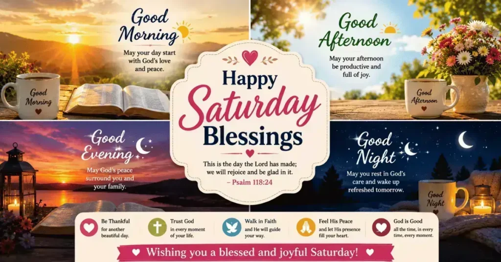 Happy Saturday Blessings For Every Time Of The Day