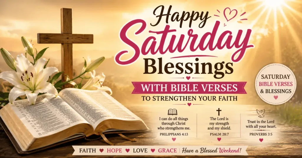 Happy Saturday Blessings With Bible Verses