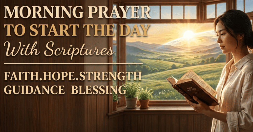 MORNING PRAYER TO START THE DAY WITH SCRIPTURES