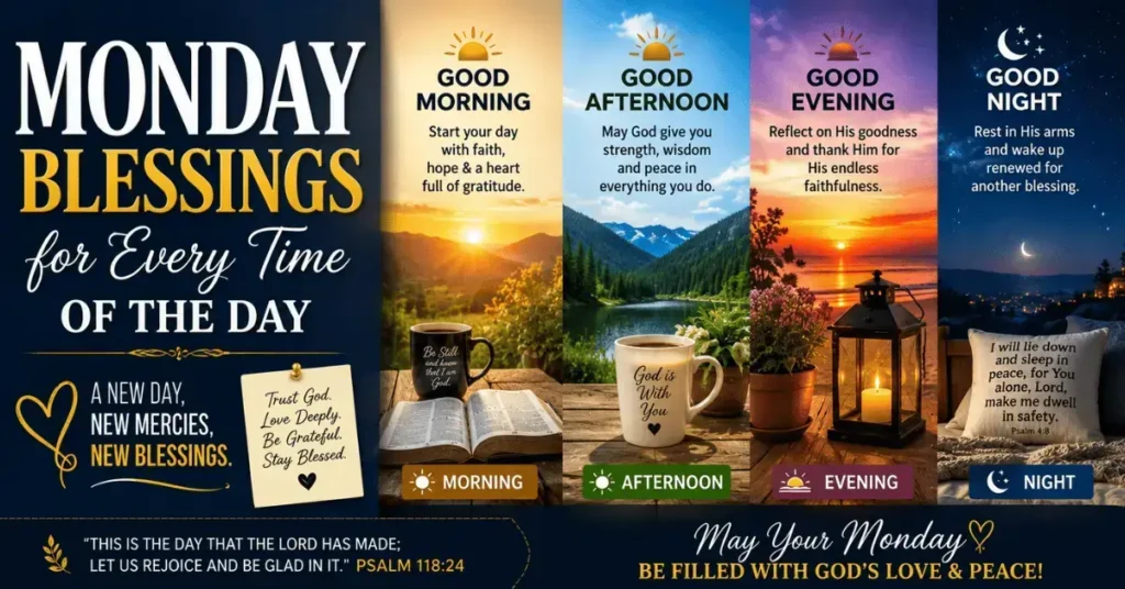 Monday Blessings For Every Time Of The Day