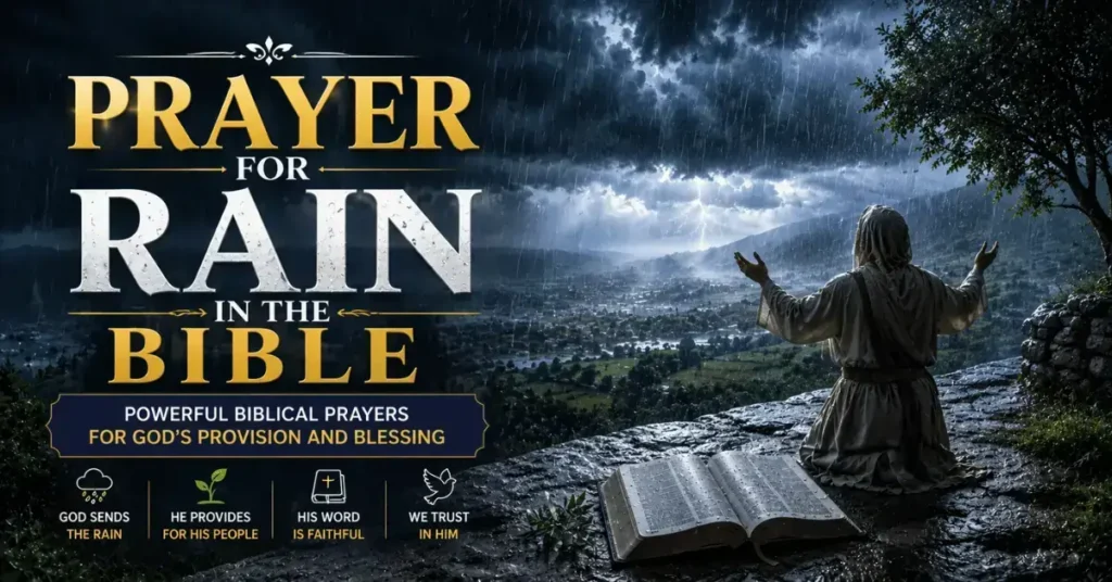 Prayer For Rain In The Bible