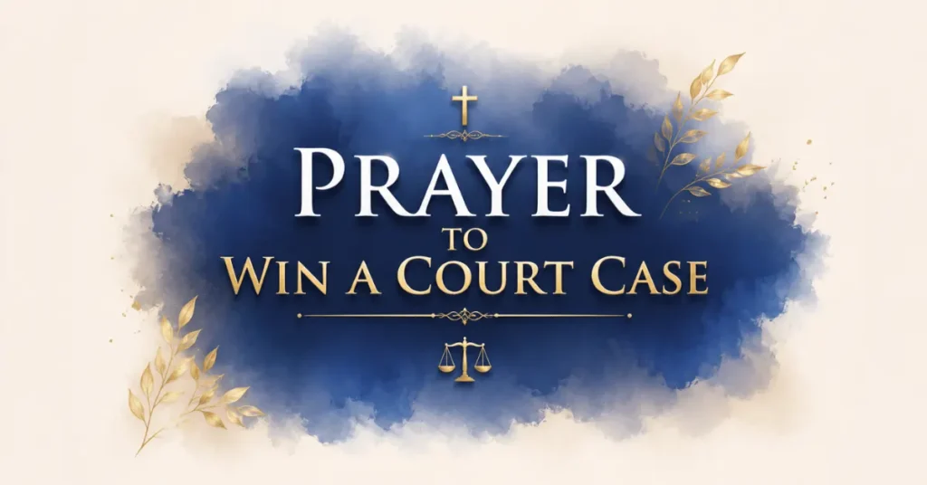 Prayer To Win A Court Case 