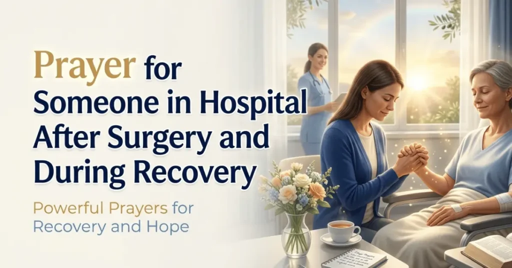 Prayer for Someone in Hospital After Surgery