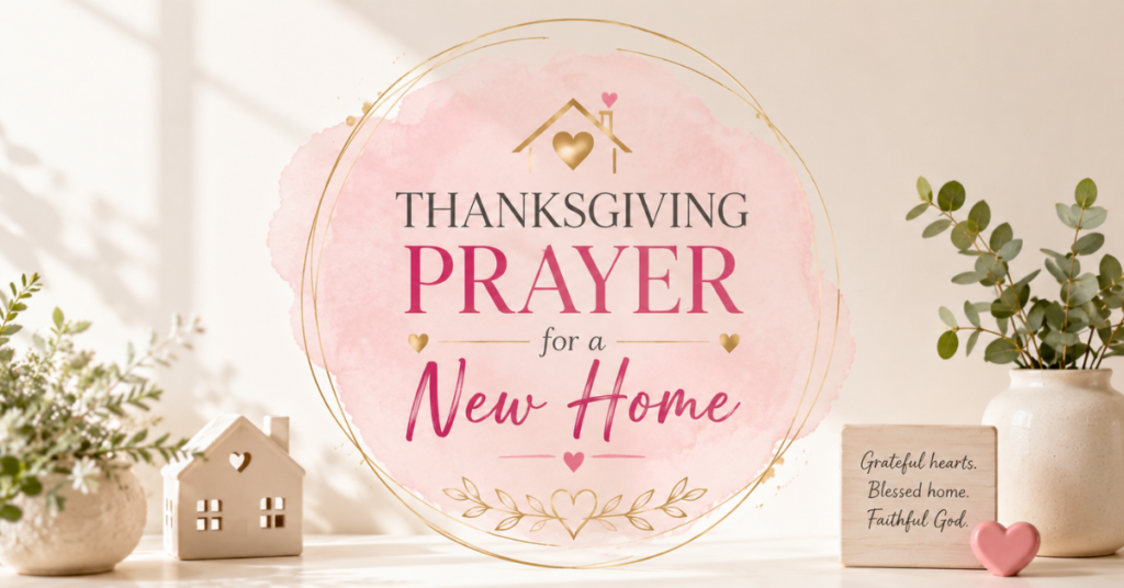 Thanksgiving Prayer For A New Home
