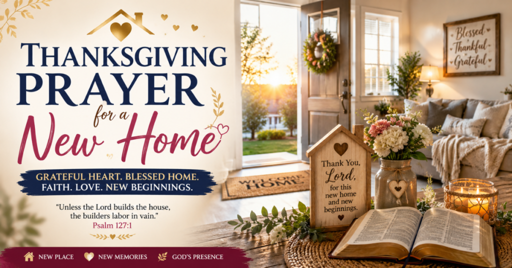 Thanksgiving Prayer For A New Home