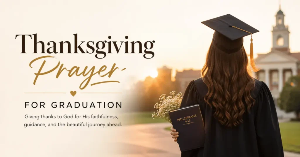 Thanksgiving Prayer For Graduation