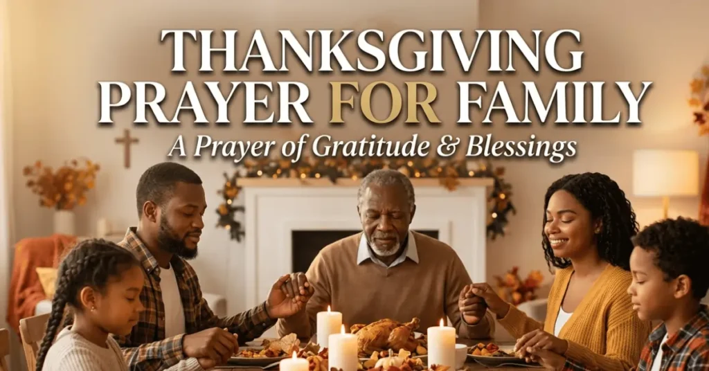 Thanksgiving prayers for family