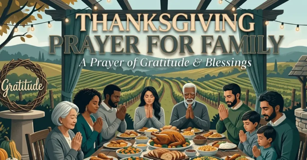 Thanksgiving prayers for family