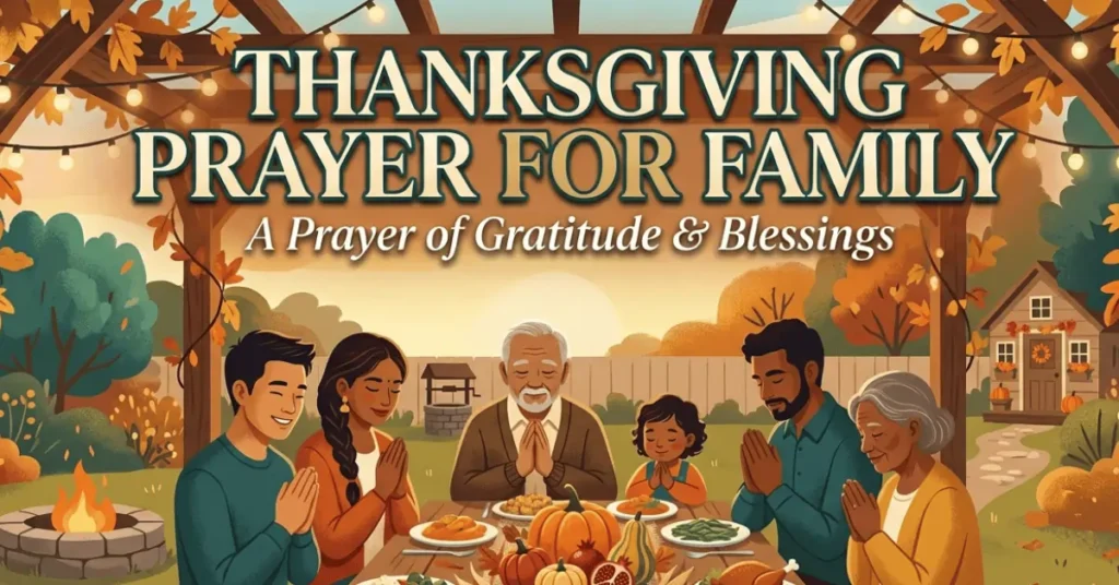 Thanksgiving prayers for family
