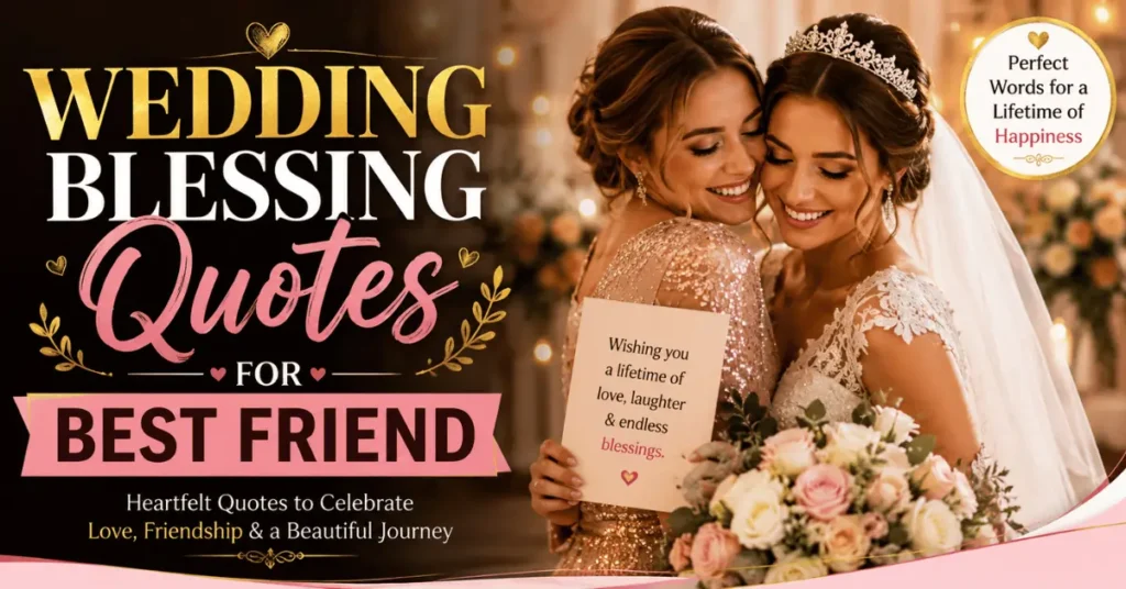 Wedding Blessing Quotes For Best Friend