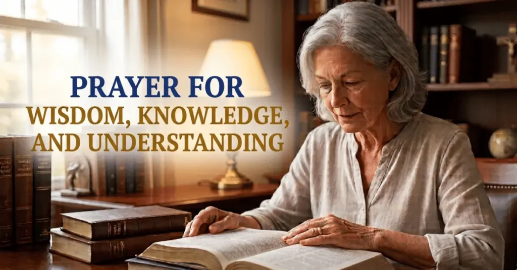 bible prayer for wisdom, knowledge, and understanding