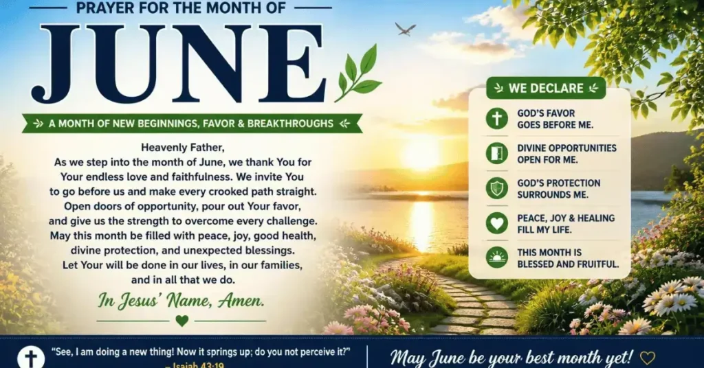 Prayers For The Month Of June
