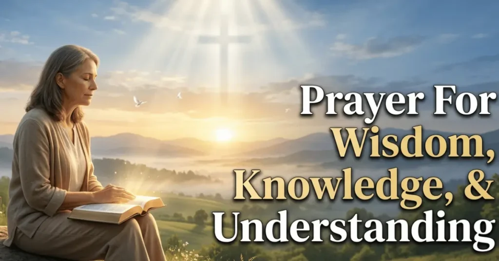 prayer for wisdom ,knowledge, and understanding