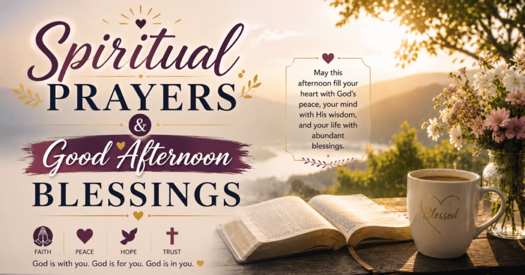 Spiritual Prayers & Good Afternoon Blessings