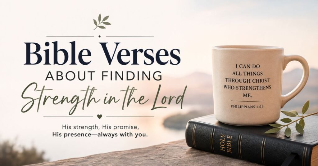 Bible Verses About Finding Strength in the Lord