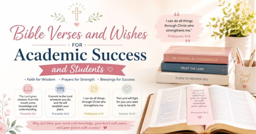 Bible Verses and Wishes for Academic Success and Students