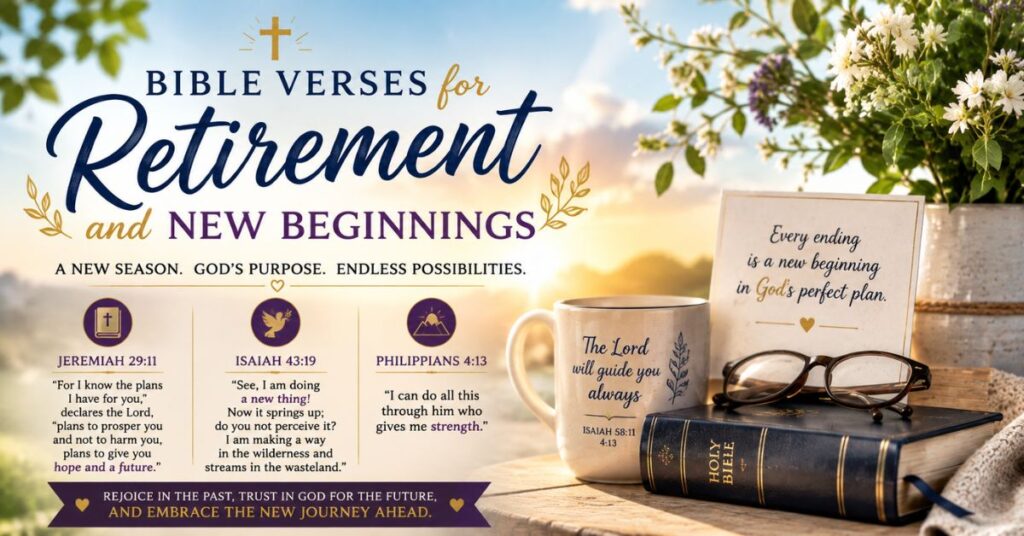 Bible Verses for Retirement and New Beginnings