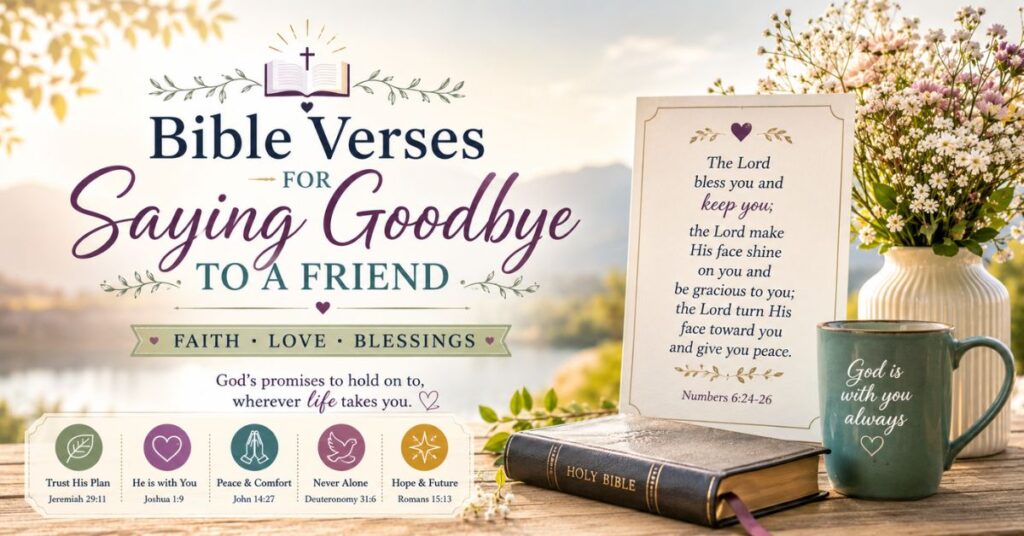 Bible Verses for Saying Goodbye to a Friend