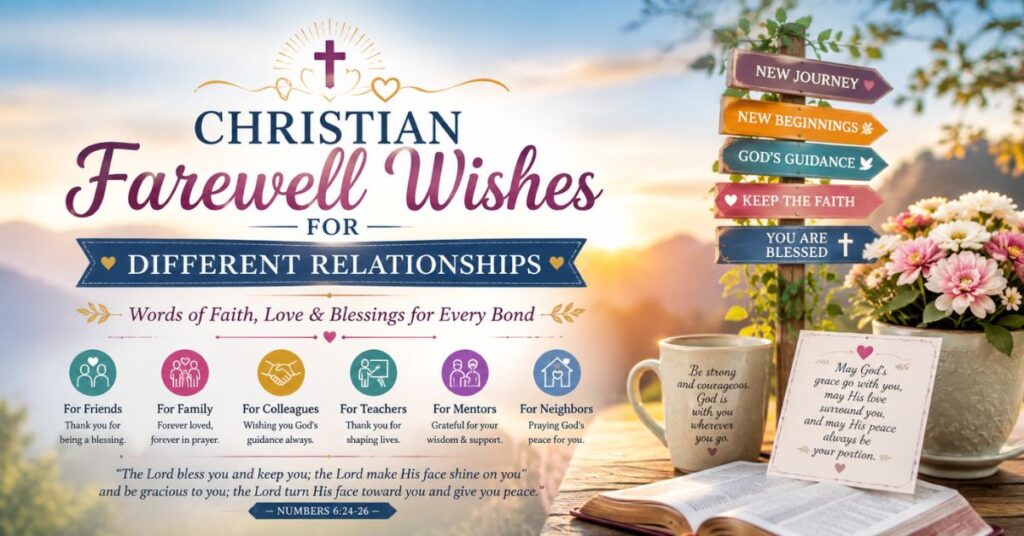 Christian Farewell Wishes for Different Relationships