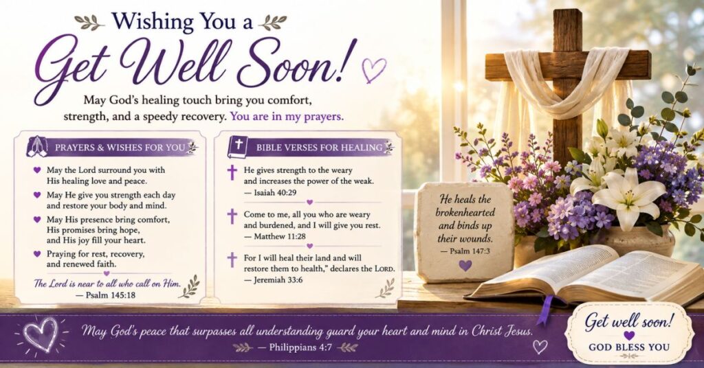 Christian Get Well Soon Wishes, Prayers, and Bible Verses
