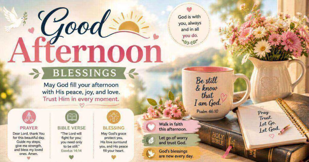 Christian Good Afternoon Blessings, Prayers, and Bible Verses