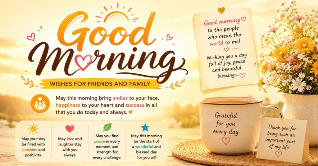 Good Morning Wishes for Friends and Family