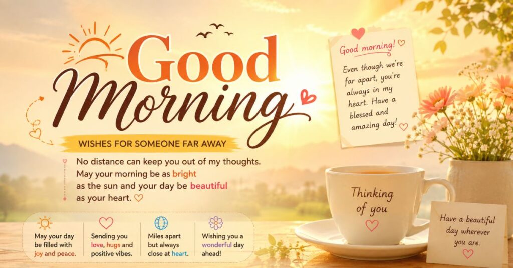 Good Morning Wishes for Someone Far Away