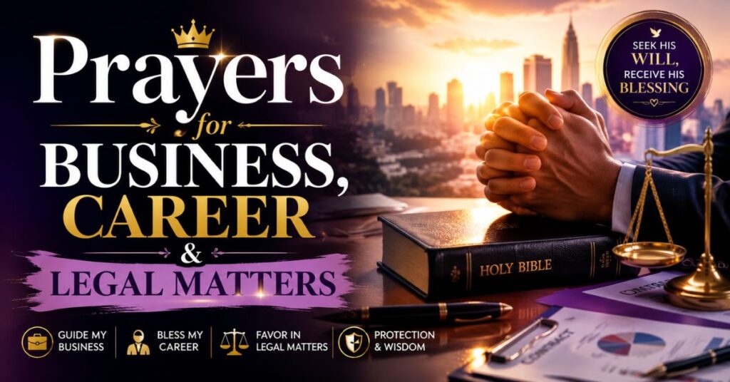 Prayers For Business, Career & Legal Matters