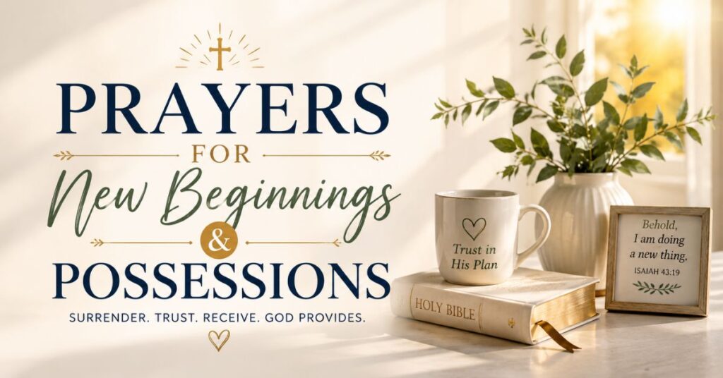 Prayers For New Beginnings & Possessions