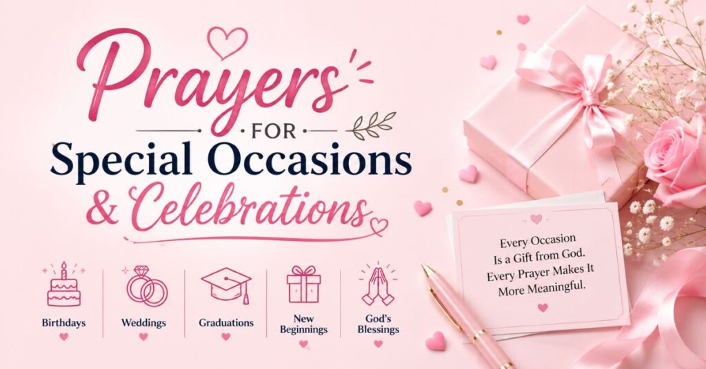 Prayers For Special Occasions & Celebrations