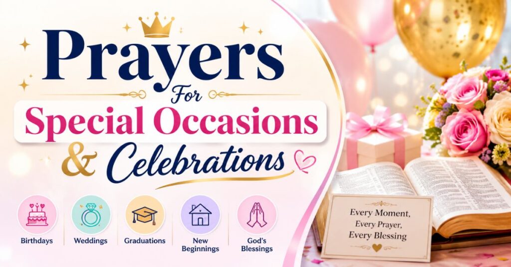 Prayers For Special Occasions & Celebrations