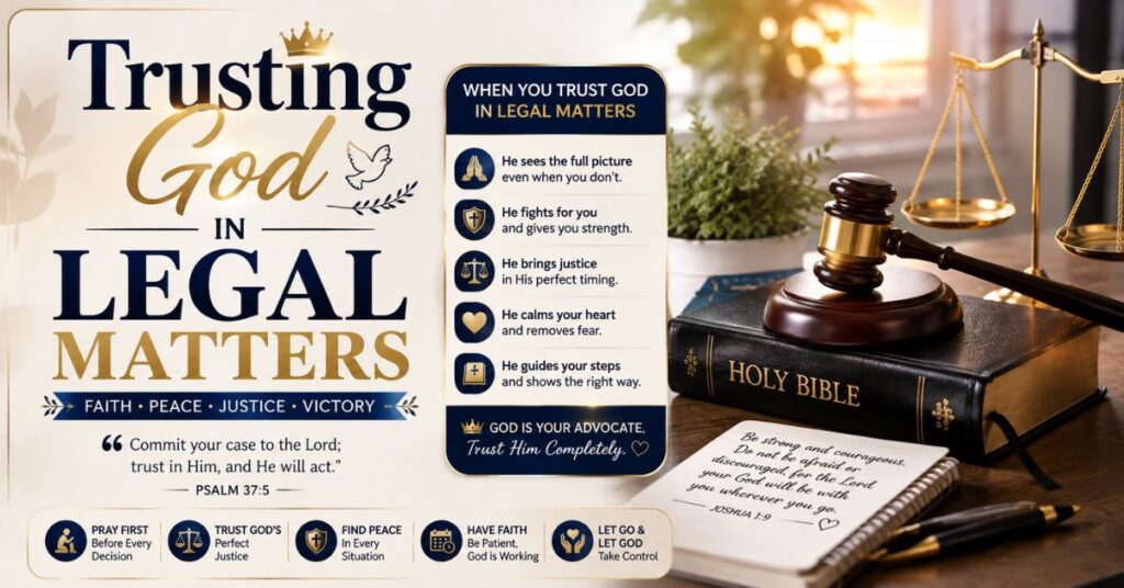 Trusting God in Legal Matters