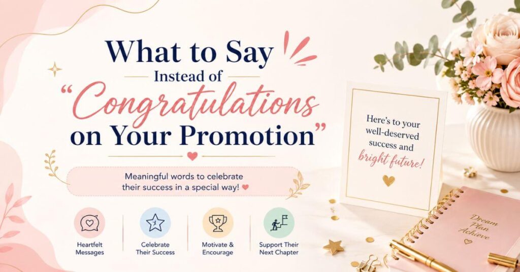 What to Say Instead of “Congratulations on Your Promotion”