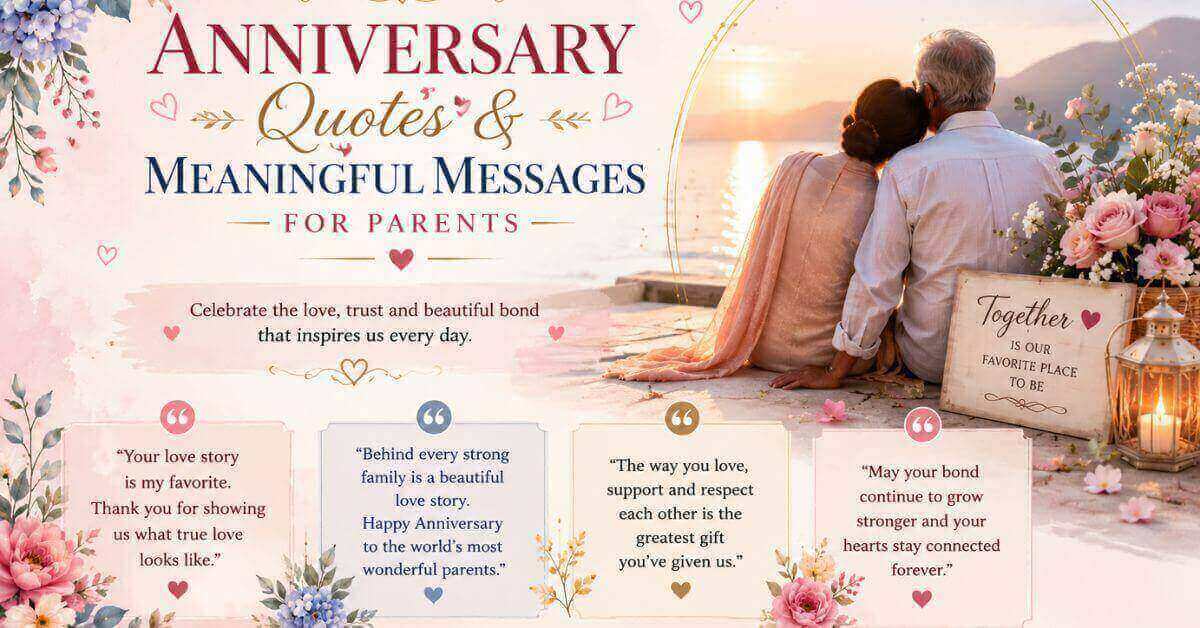 Anniversary Quotes & Meaningful Messages for Parents
