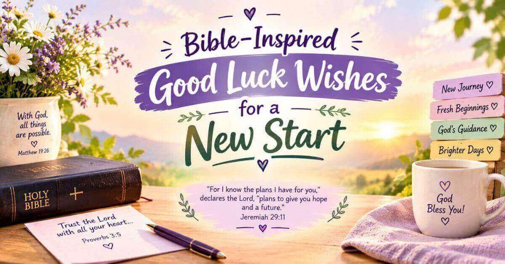 Bible-Inspired Good Luck Wishes for a New Start