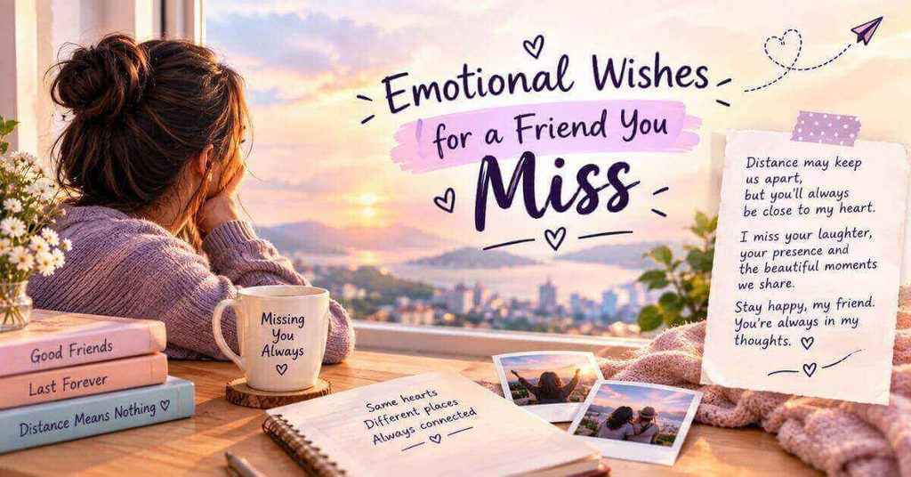 Emotional Wishes for a Friend You Miss