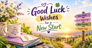 Good Luck Wishes For A New Start: 100+ Heartfelt Messages & Blessings