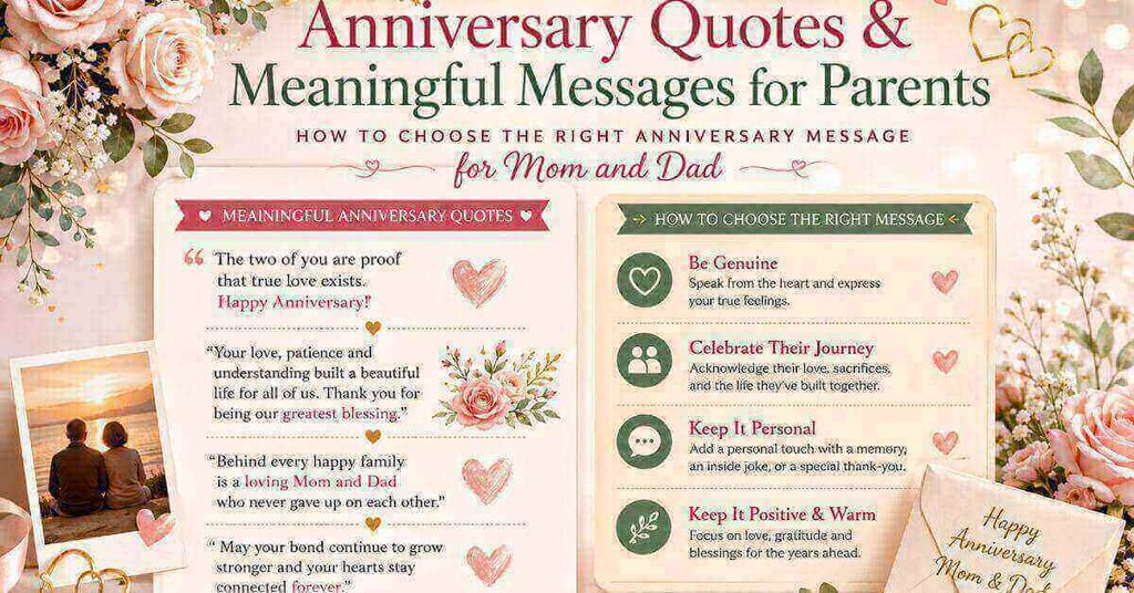 How to Choose the Right Anniversary Message for Mom and Dad